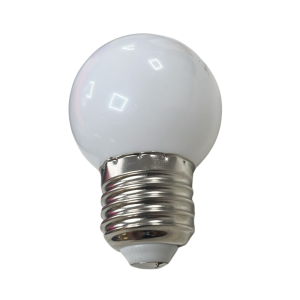 Lampada Led E27 Bolinha Bulbo 1w 110v branco quente