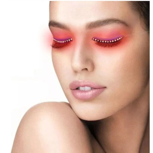 Par de cilios de led vermelhos